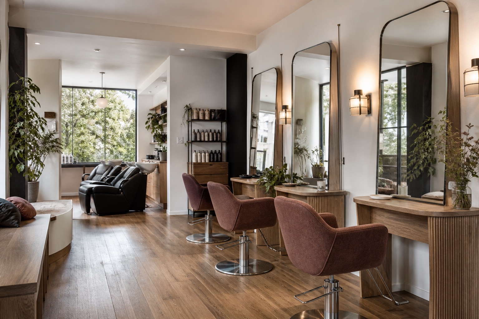 Moderner Haarschnitt als Salon-Look